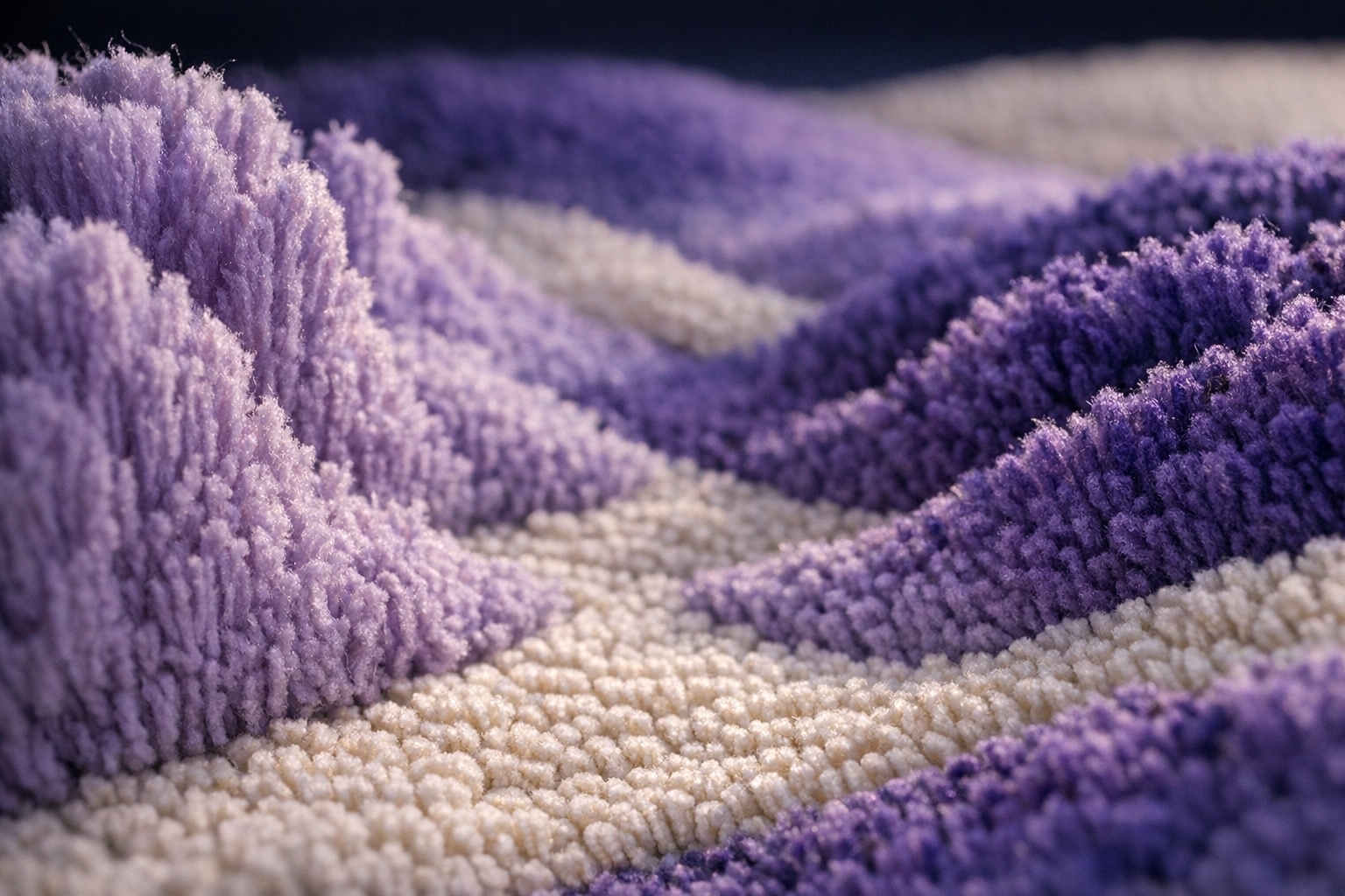 Close-up of 3D tufted texture